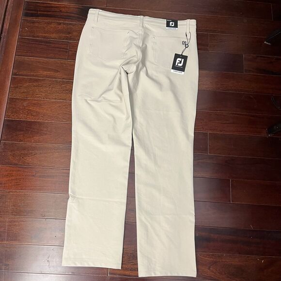 FootJoy Other - Footjoy NWT Men's 5 Pocket Athletic Fit Performance Golf Pants Size 36X32 Stone